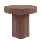 Modway Sarova 20 Inch Natural Rattan Round Pedestal Side Table