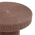 Modway Sarova 20 Inch Natural Rattan Round Pedestal Side Table