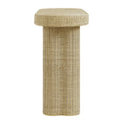 Modway Sarova 59 Inch Natural Rattan Oval Console Table