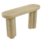 Modway Sarova 59 Inch Natural Rattan Oval Console Table