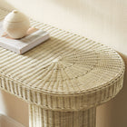 Modway Sarova 59 Inch Natural Rattan Oval Console Table