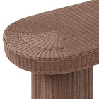 Modway Sarova 59 Inch Natural Rattan Oval Console Table