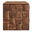Modway Duskin 39 Inch Geometric Block Design Wall Mounted TV Stand
