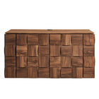 Modway Duskin 39 Inch Geometric Block Design Wall Mounted TV Stand