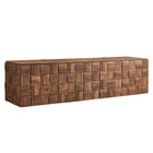 Modway Duskin 79 Inch Geometric Block Design Wall Mounted TV Stand