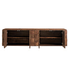 Modway Duskin 79 Inch Geometric Block Design Wall Mounted TV Stand