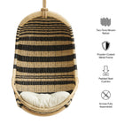 Modway Carlo Two-Tone Woven Natural Rattan Hanging Chair