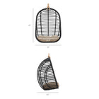 Modway Neve Open Rib Weave Natural Rattan Hanging Chair