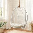Modway Neve Open Rib Weave Natural Rattan Hanging Chair