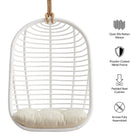 Modway Neve Open Rib Weave Natural Rattan Hanging Chair
