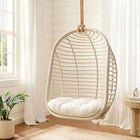 Modway Neve Open Rib Weave Natural Rattan Hanging Chair