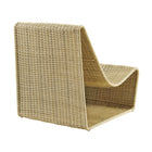 Modway Eira Continuous Curved Natural Rattan Lounge Chair