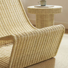 Modway Eira Continuous Curved Natural Rattan Lounge Chair