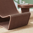 Modway Eira Continuous Curved Natural Rattan Lounge Chair