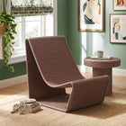 Modway Eira Continuous Curved Natural Rattan Lounge Chair