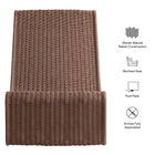 Modway Eira Continuous Curved Natural Rattan Lounge Chair