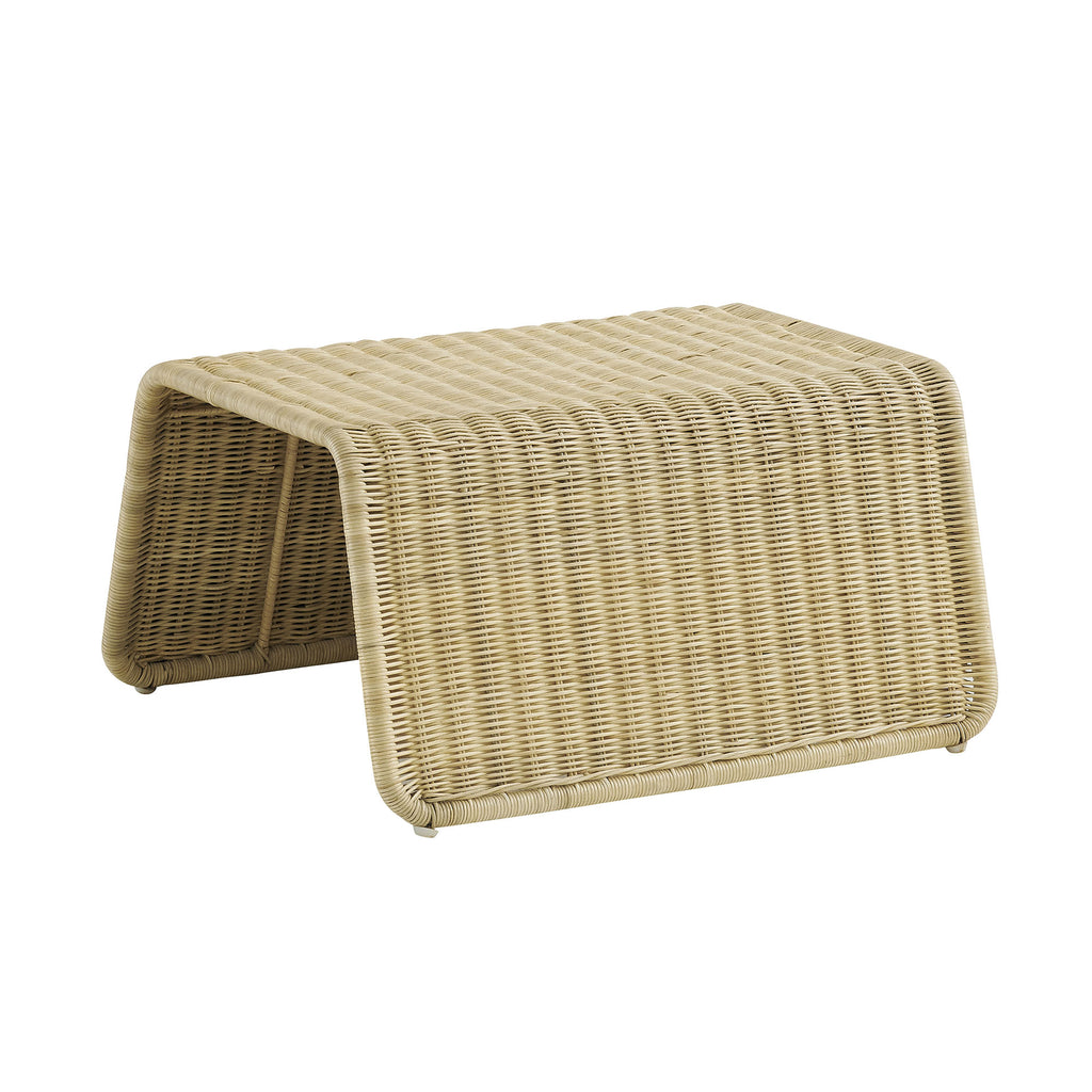 Modway Eira Waterfall Natural Rattan Ottoman