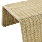 Modway Eira Waterfall Natural Rattan Ottoman