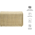 Modway Eira Waterfall Natural Rattan Ottoman