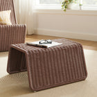 Modway Eira Waterfall Natural Rattan Ottoman