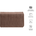 Modway Eira Waterfall Natural Rattan Ottoman