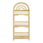 Modway Ottilie 68 Inch Arched Natural Rattan Bookshelf