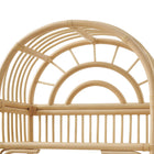 Modway Ottilie 68 Inch Arched Natural Rattan Bookshelf