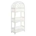Modway Ottilie 68 Inch Arched Natural Rattan Bookshelf