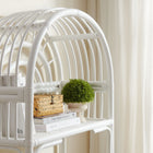 Modway Ottilie 68 Inch Arched Natural Rattan Bookshelf