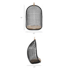 Modway Tamsin Open Grid Weave Natural Rattan Hanging Chair