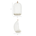 Modway Tamsin Open Grid Weave Natural Rattan Hanging Chair