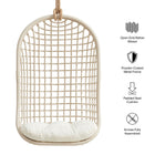 Modway Tamsin Open Grid Weave Natural Rattan Hanging Chair