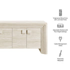 Modway Olney 4-Door Fluted Sideboard
