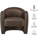 Modway Compose Barrel Vegan Leather Accent Chair