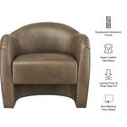 Modway Compose Barrel Vegan Leather Accent Chair