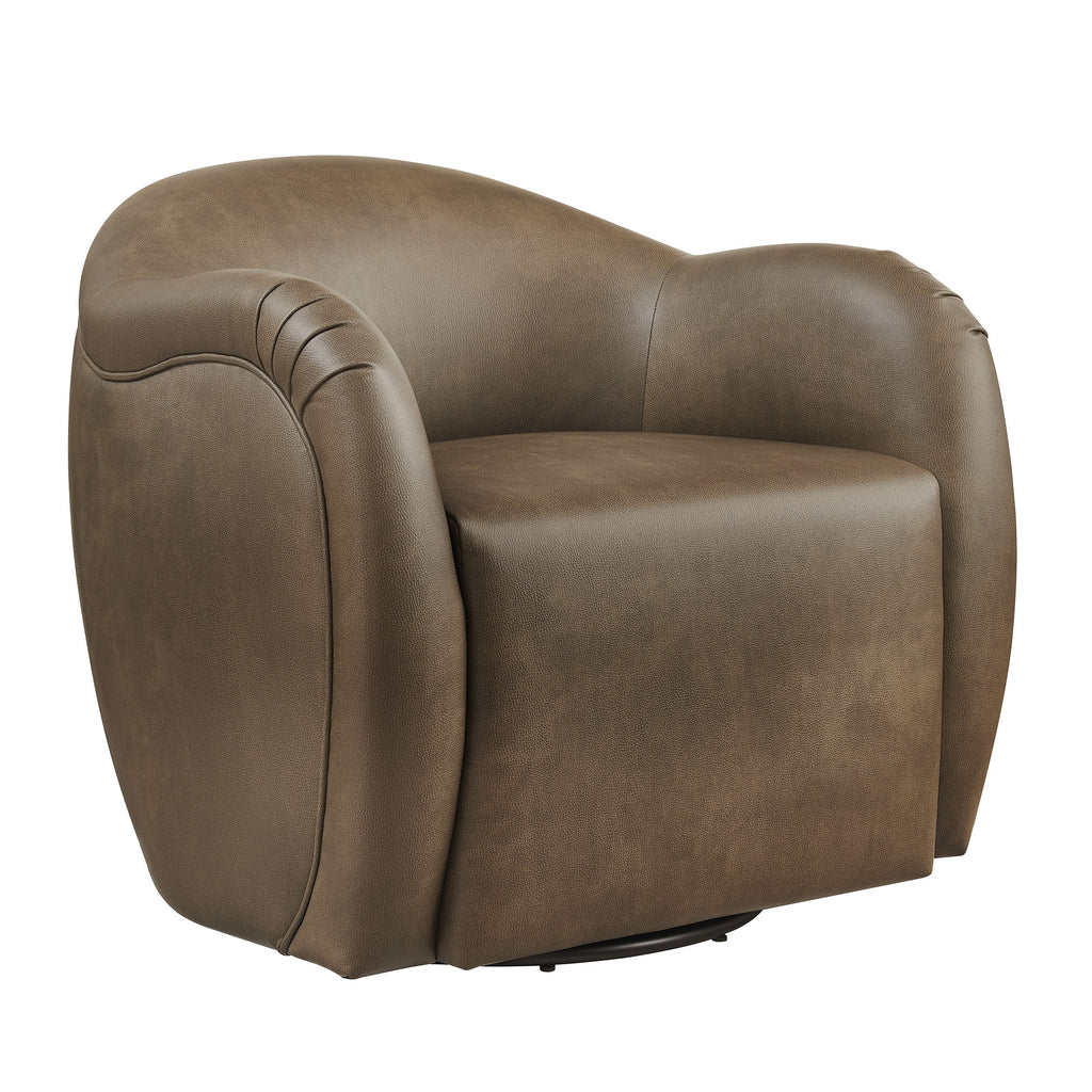 Modway Compose Barrel Vegan Leather Swivel Armchair