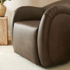 Modway Compose Barrel Vegan Leather Swivel Armchair