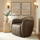 Modway Compose Barrel Vegan Leather Swivel Armchair