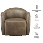 Modway Compose Barrel Vegan Leather Swivel Armchair