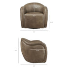 Modway Compose Barrel Vegan Leather Swivel Armchair
