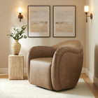 Modway Compose Barrel Vegan Leather Swivel Armchair