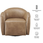 Modway Compose Barrel Vegan Leather Swivel Armchair