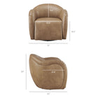 Modway Compose Barrel Vegan Leather Swivel Armchair
