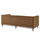 Modway Devote 93 Inch Performance Velvet Channel Tufted Sofa