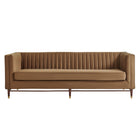 Modway Devote 93 Inch Performance Velvet Channel Tufted Sofa