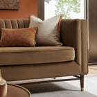Modway Devote 93 Inch Performance Velvet Channel Tufted Sofa