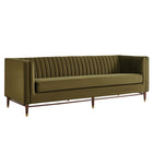 Modway Devote 93 Inch Performance Velvet Channel Tufted Sofa