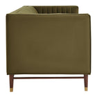 Modway Devote 93 Inch Performance Velvet Channel Tufted Sofa