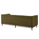 Modway Devote 93 Inch Performance Velvet Channel Tufted Sofa