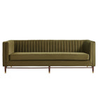 Modway Devote 93 Inch Performance Velvet Channel Tufted Sofa